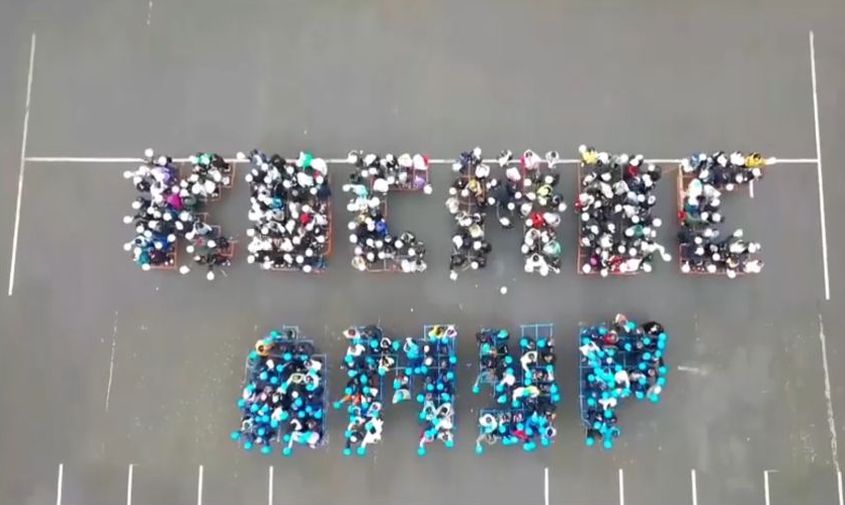 250 амурских школьников приняли участие во флешмобе космос амур