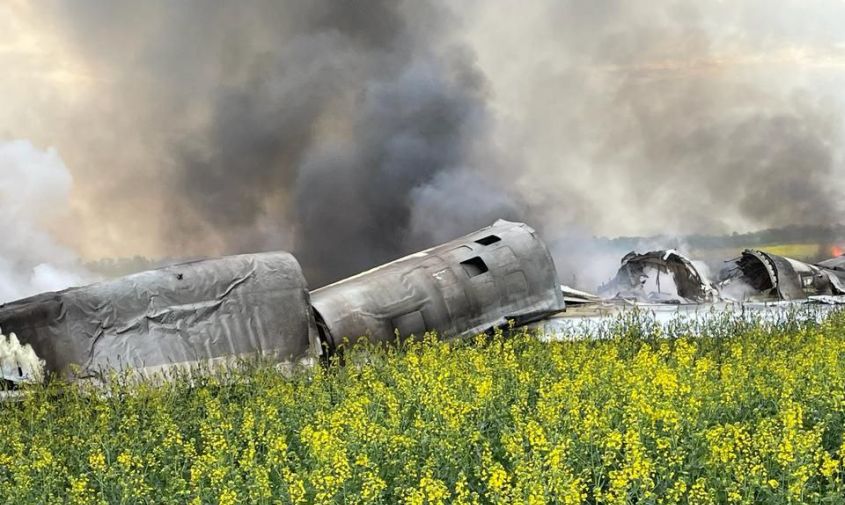 в ставропольском крае упал военный самолет 