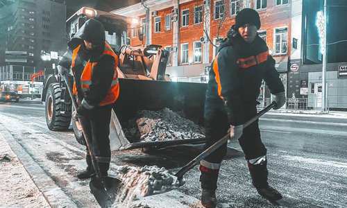 снегопад в благовещенске: ночью на улицах города будут работать 24 единицы спецтехники
