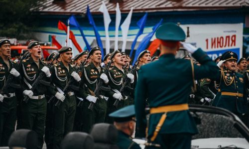 в белогорске состоялся юбилейный парад победы