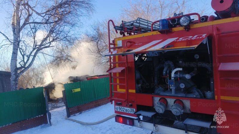 В амурском поселке на месте пожара обнаружено теложенщины