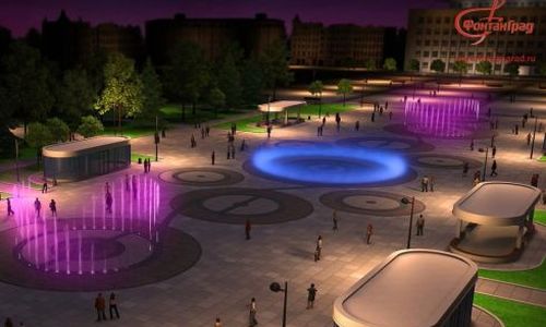 к концу 2021 года в благовещенске появится уникальный комплекс пешеходных фонтанов

