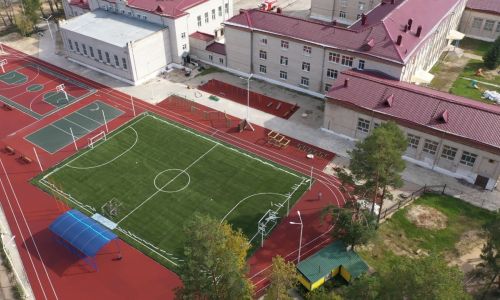 спортивный стадион открылся в циолковском после масштабной реконструкции