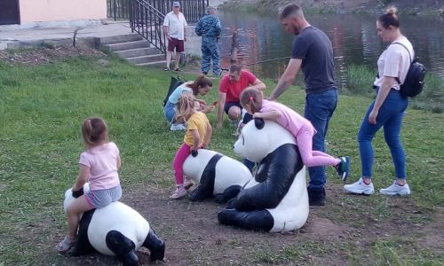 в благовещенском парке дружбы появились панды