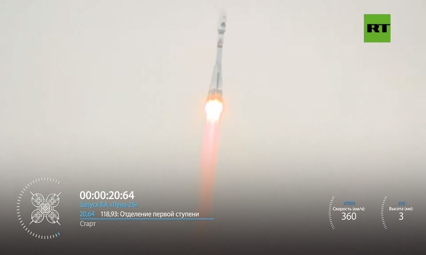 станция «луна-25» успешно запущена с космодрома «восточный»
