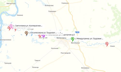 появилась интерактивная карта подтопленных территорий белогорского округа
