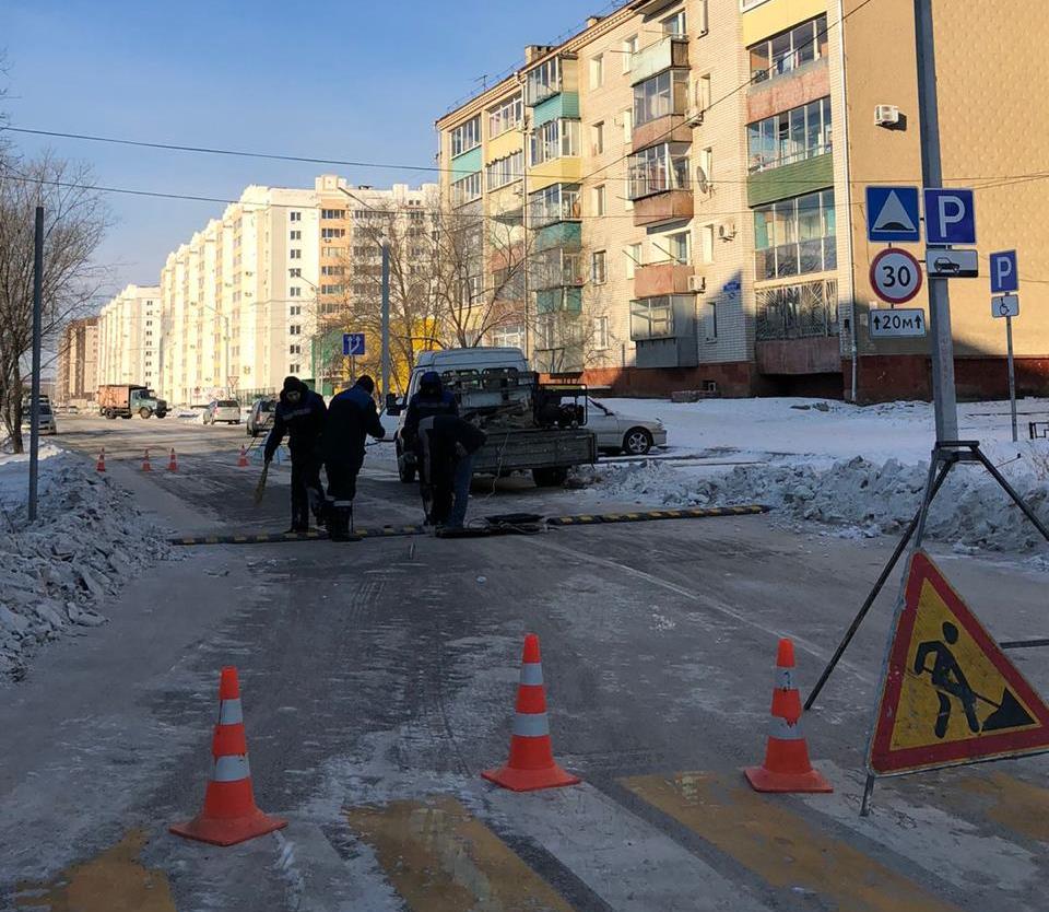 В Благовещенске установили новых «лежачих полицейских»