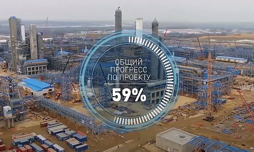 прогресс проекта строительства амурского газоперерабатывающего завода по итогам марта составил 59 %