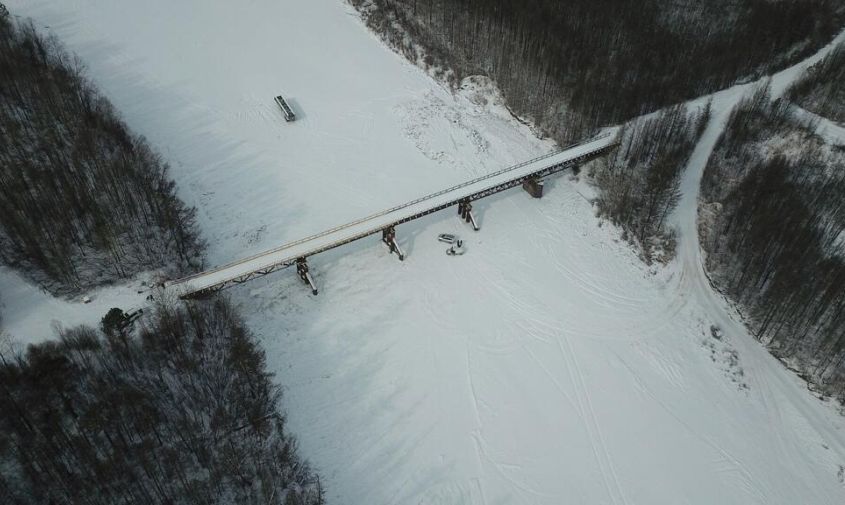 на севере приамурья восстановили мост, разрушенный весенним паводком 2021 года
