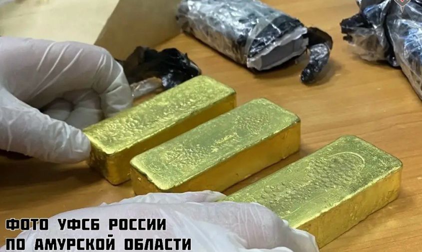 Амурчанин пытался незаконно переслать в другой город три золотых слитка на 54 миллиона рублей