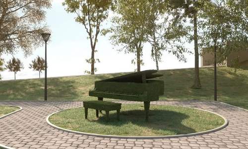 в новом «музыкальном» сквере в тынде появится рояль «в кустах» и мини-сцена
