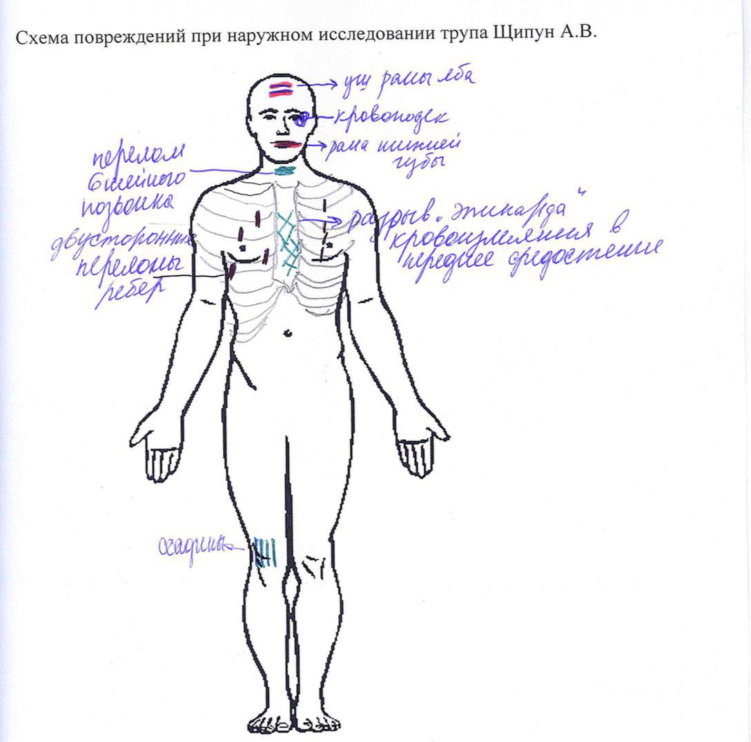 Схема дтп цоя виктора