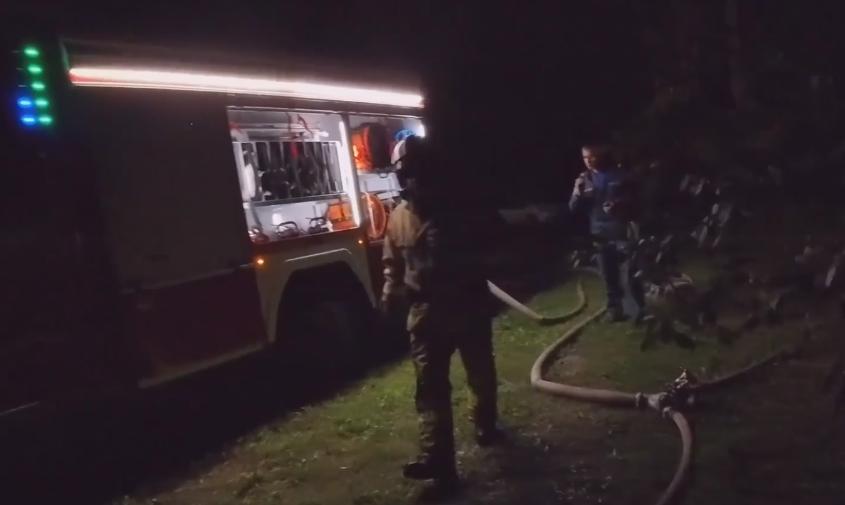 В Благовещенском округе при пожаре жилого дома чуть не взорвались три баллона с газом