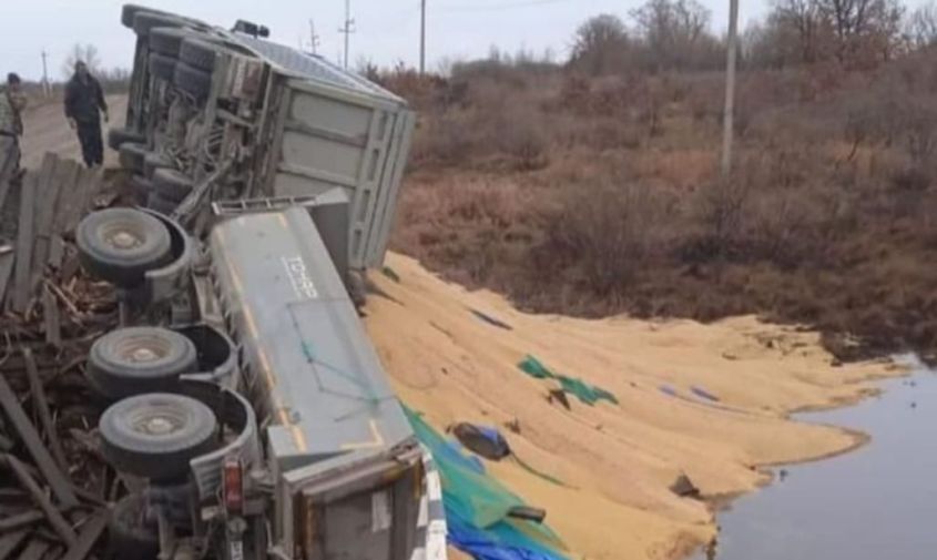 амурский фермер потерял сою на миллион рублей из-за рухнувшего под грузовиком моста
