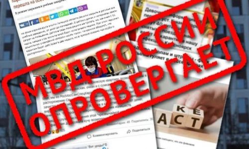 мвд призывает россиян не верить фейковым рассылкам о коронавирусе
