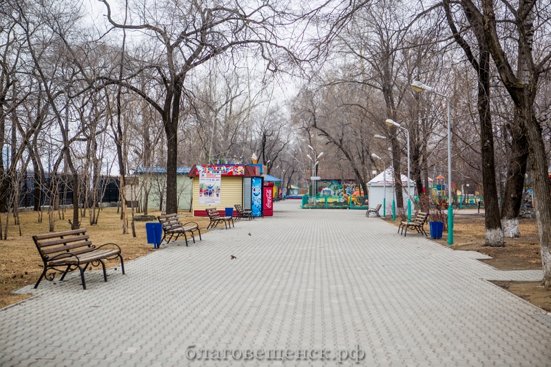 Городской парк в благовещенске