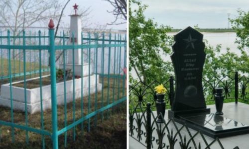 в благовещенске благоустроили могилу солдата, погибшего в великую отечественную войну
