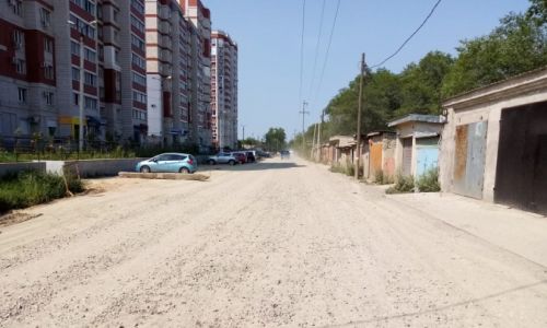 участок улицы шимановского в благовещенске продолжили ремонтировать после ливней
