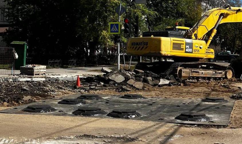 В Благовещенске начали ремонтировать очередной участок улицы Амурской