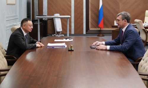амурский губернатор василий орлов встретился с министром строительства рф
