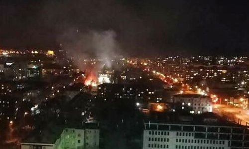 пожар возле кафедрального собора в благовещенске тушили 26 человек и пять единиц техники
