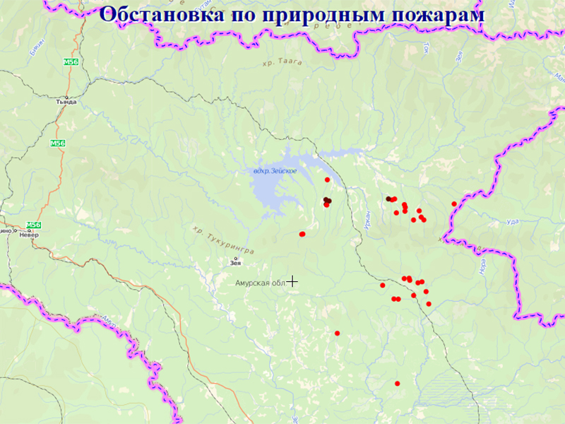 Февральск на карте