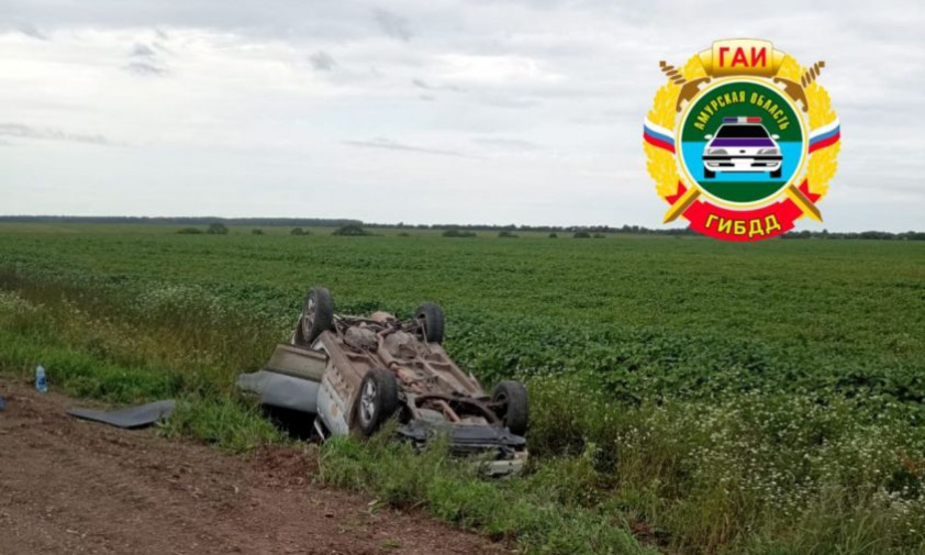 пассажирка погибла в дтп, еще одна пострадала: на амурской трассе перевернулся автомобиль