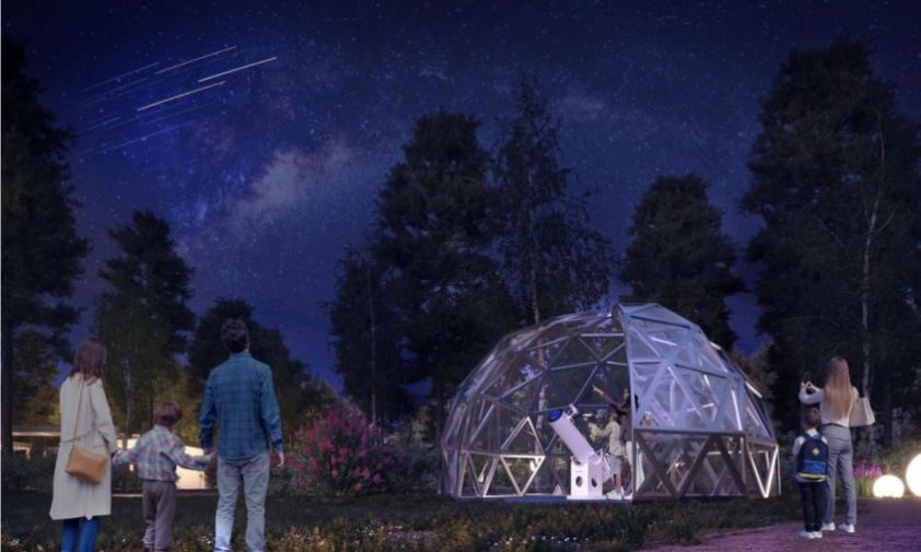 в циолковском появится семейный парк с мини-обсерваторией для наблюдений за звездами
