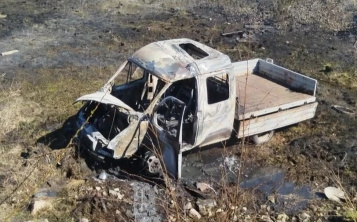 В Сковородинском округе у железнодорожного переезда загорелся грузовик