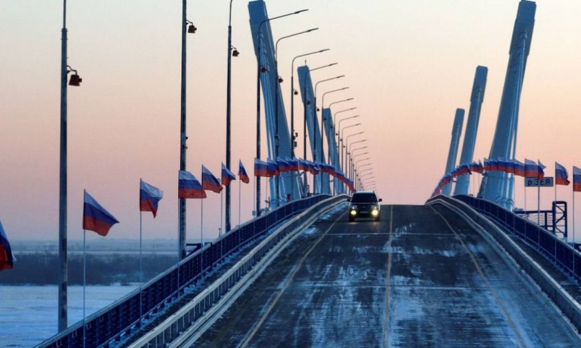 новый зейский мост в благовещенске открыли для движения автомобилей
