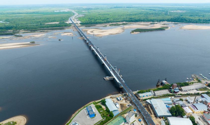 минтранс приамурья: строительство нового зейского моста вышло на финишную прямую

