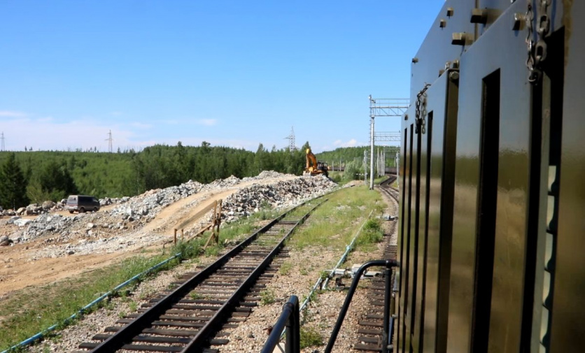 специальный поезд восточного военного округа заработал на участке строительства бам-2
